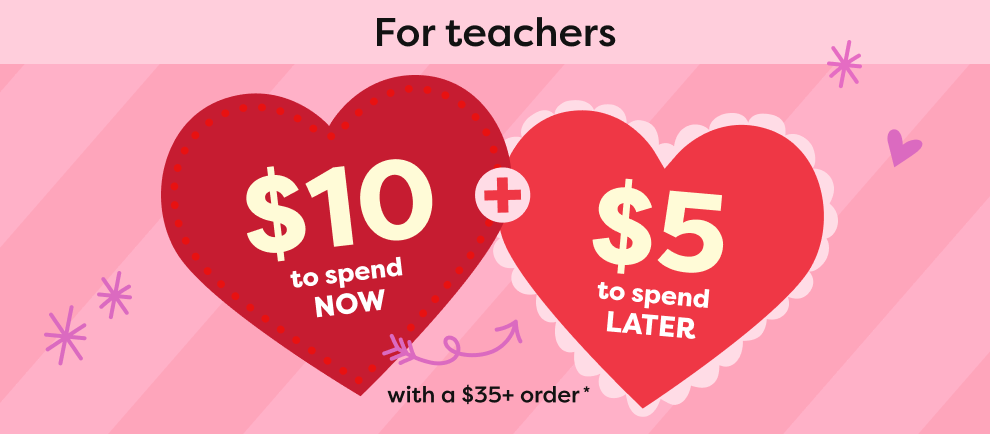 $10 to spend NOW + $5 to spend LATER with a $35+ order*